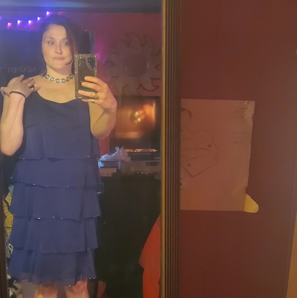 Gorgeous tiered dress with sequence detail - Picture 5 of 5